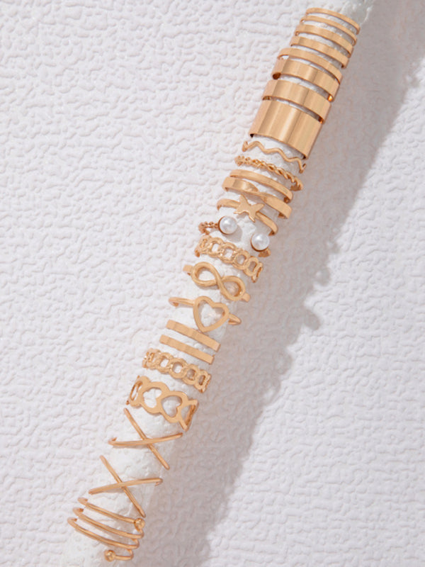 Womens Gold Plated Rings (22 Pack)